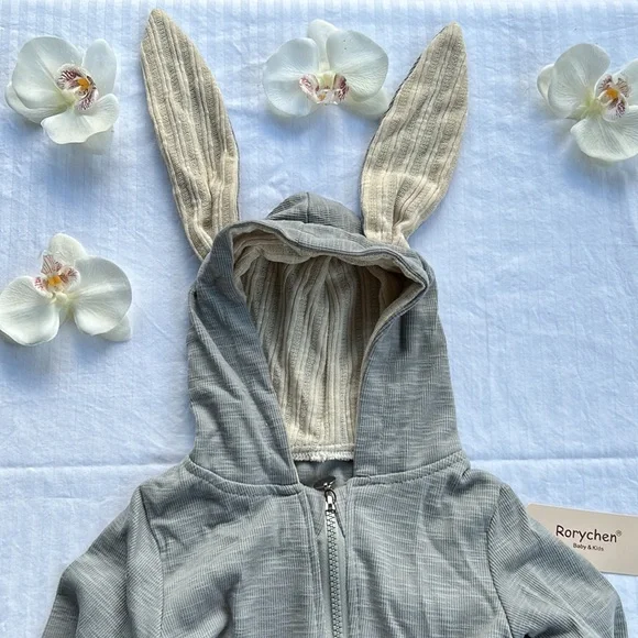 12-24 months baby overall 🐰 hoodie Brand new 🏷️ - Picture 2 of 5